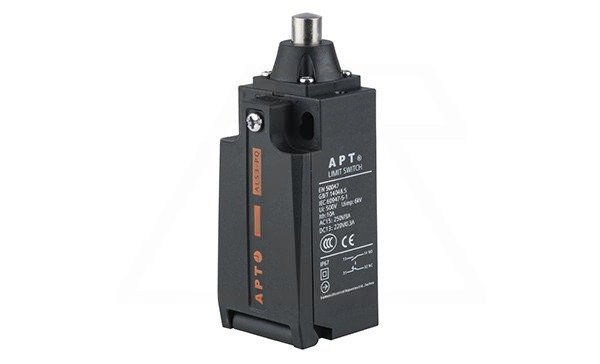 Выключатель концевой ALS3-P, 1NO+1NC мгнов., Ith=10A, 3A 240V AC15/24V DC13, мет. кнопочный толкатель, пласт. корпус, IP67, отв. M20