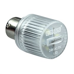 Светодиод LED, цоколь BA15S, для сигнальных колонн серии IK, белый цвет IKML024B