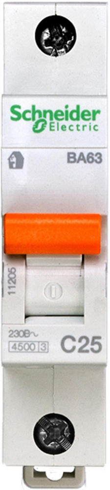 АВТ. ВЫКЛ. ВА63 1П 25A C
