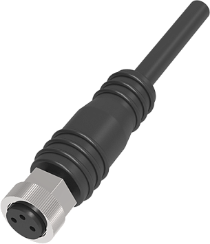 LANBAO QE8-N3F10 прямой разъем M8 3pin с кабелем 10 м