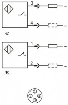 Оптический датчик LANBAO PR18G-BC40ATC-E2