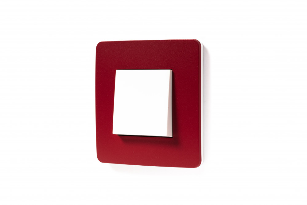 UNICA STUDIO рамка 1-постовая, КРАСНЫЙ/белый