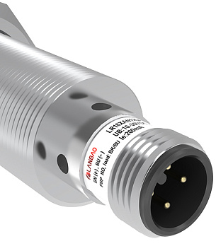 LANBAO LR18XCF05DPCQ-E2 Датчик индуктивный М18, Sn 5мм, цельнометаллический, PNP, NC, разъем М12