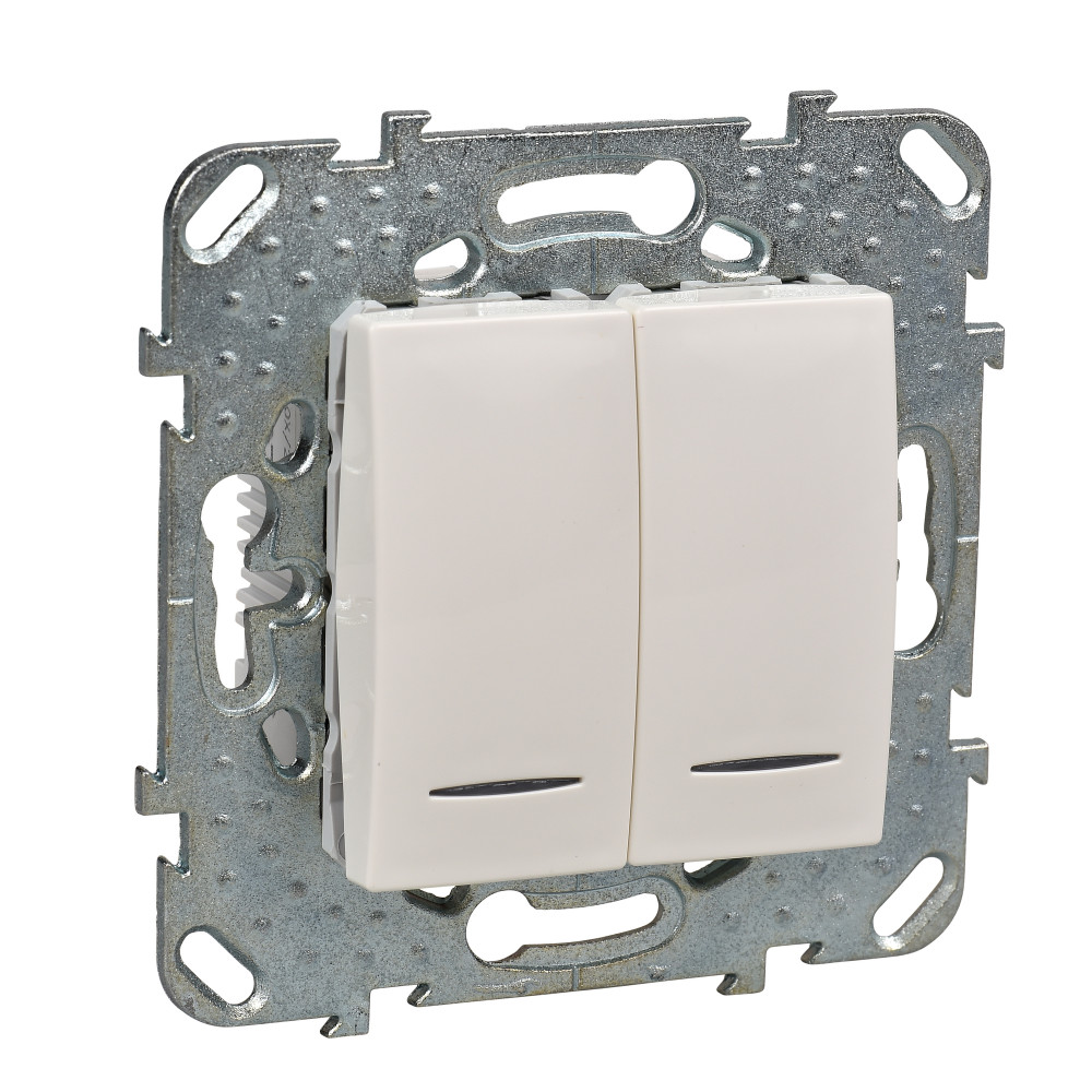 ДВУХКЛАВИШНЫЙ ПЕРЕКЛ. (СХ.6+6) С ИНД