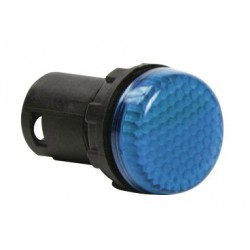 Сигнальная арматура моноблочная, ячеистая линза, синий цвет, серия MB, 220В AC, IP54