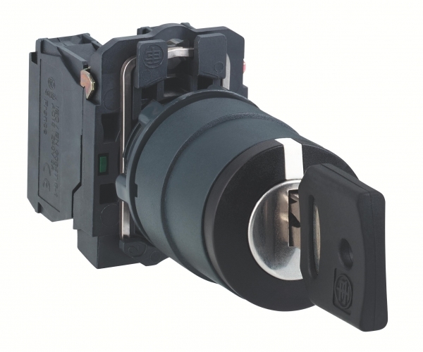 ПЕРЕКЛЮЧАТЕЛЬ 22ММ 2 ПОЗИЦИИ С КЛЮЧЕМ XB5AG21