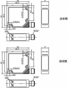 LANBAO PTF-TM10D-E2 Оптический датчик NEW