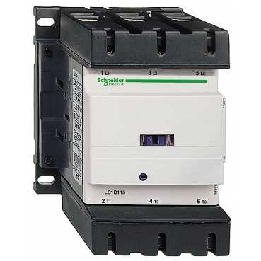 КОНТАКТОР D 3Р,115 A,НО+НЗ,380V 50/60 ГЦ,ЗАЖИМ ПОД ВИНТ,