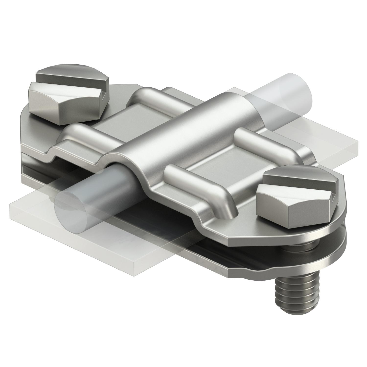 Клемма 233 A VA для параллельного соединения проводника Ø8-10мм и полосы max FL40, нерж. сталь