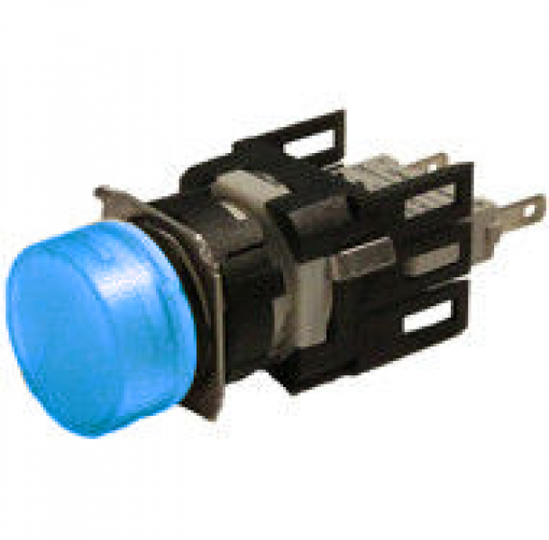 Сигнальная арматура 16 мм, круглая 12-24 AC/DC синяя