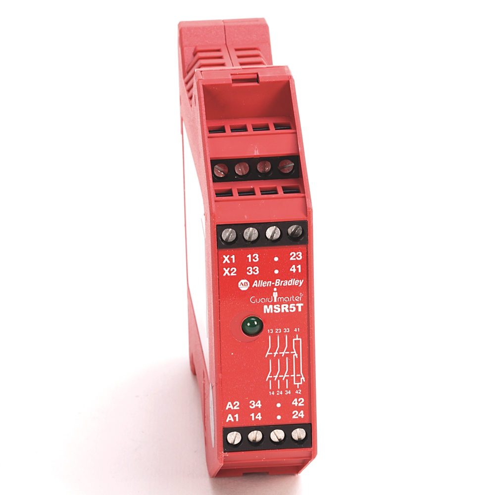 440R Single Function Safety Relays, 1 N.C. 1 N.C.,3 N.O., , 24V DC , Fixed,Configured Automatic/Manual 440RB23211