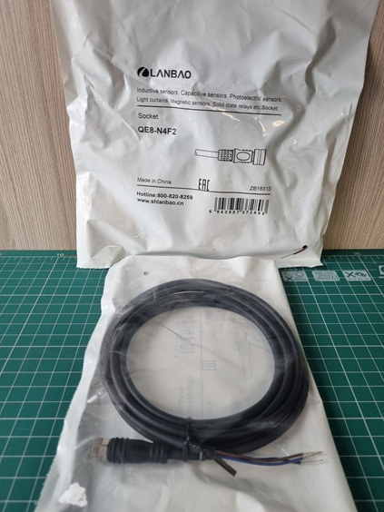 LANBAO QE8-N4F2 прямой разъем M8 4pin с кабелем 2м
