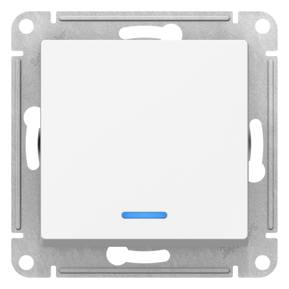 ATLASDESIGN 1-клавишный ПЕРЕКЛЮЧАТЕЛЬ с подсветкой, сх.6а, 10АХ, механизм, ЛОТОС