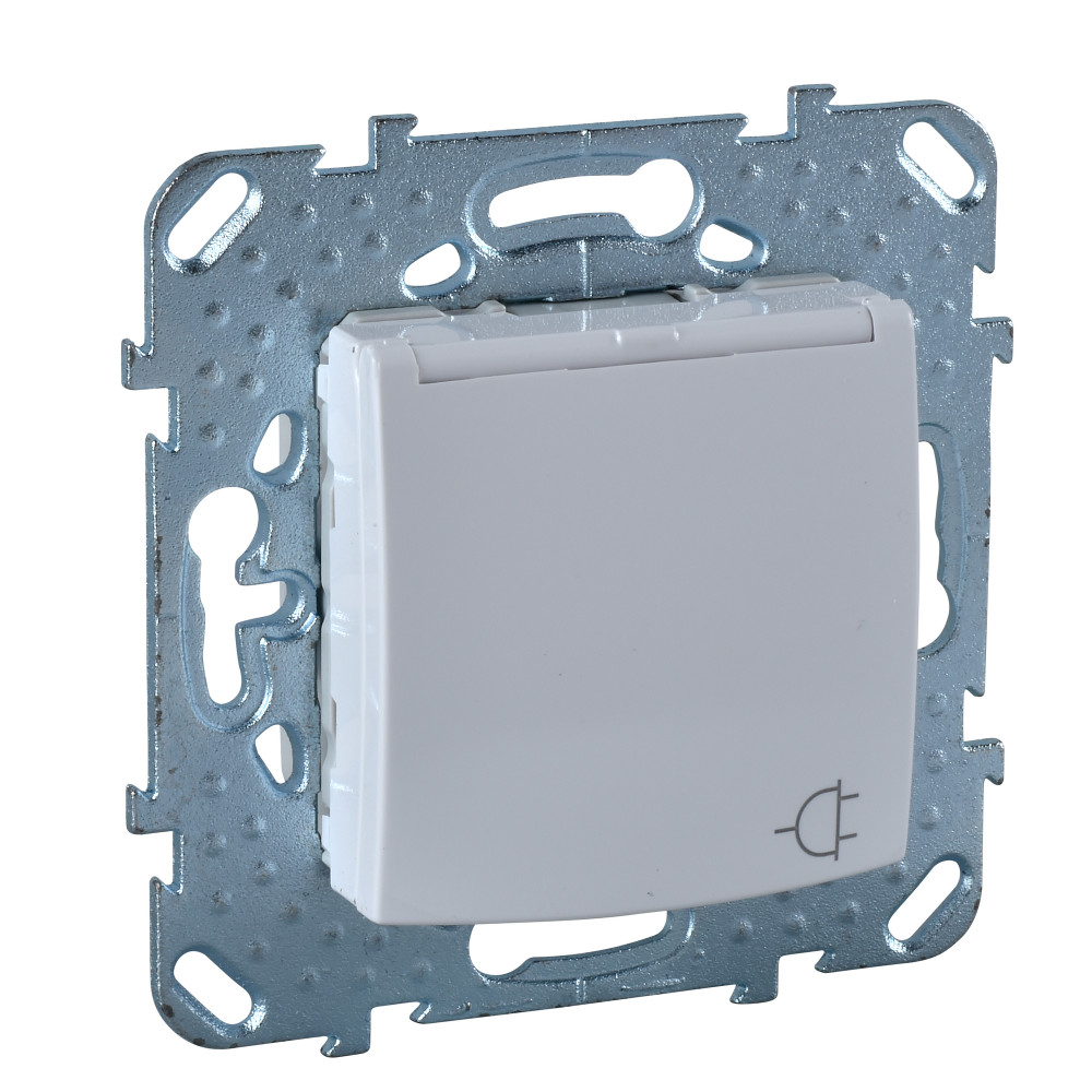 РОЗЕТКА С З/К СО ШТОРКАМИ (ВИНТ. ЗАЖИМ)