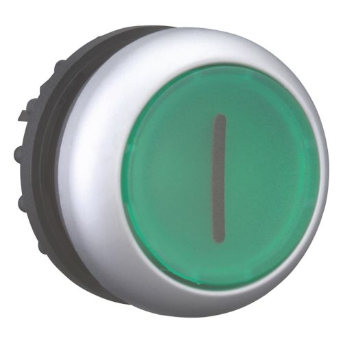 Кнопка зеленая с подсветкой Titan M22-DL-G-X1,надпись 1, IP67 (216938)