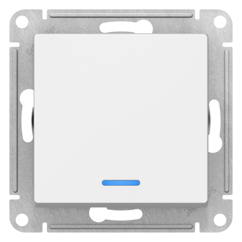 ATLASDESIGN 1-клавишный ВЫКЛЮЧАТЕЛЬ с подсветкой, сх.1а, 10АХ, механизм, ЛОТОС