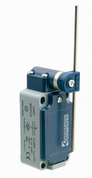 Концевой выключатель, привод металлический стержень (1НЗ+1НО, мгновенное сраб.), серия L52, металлический корпус (240В AC, 3А), IP65 L52K13REM121