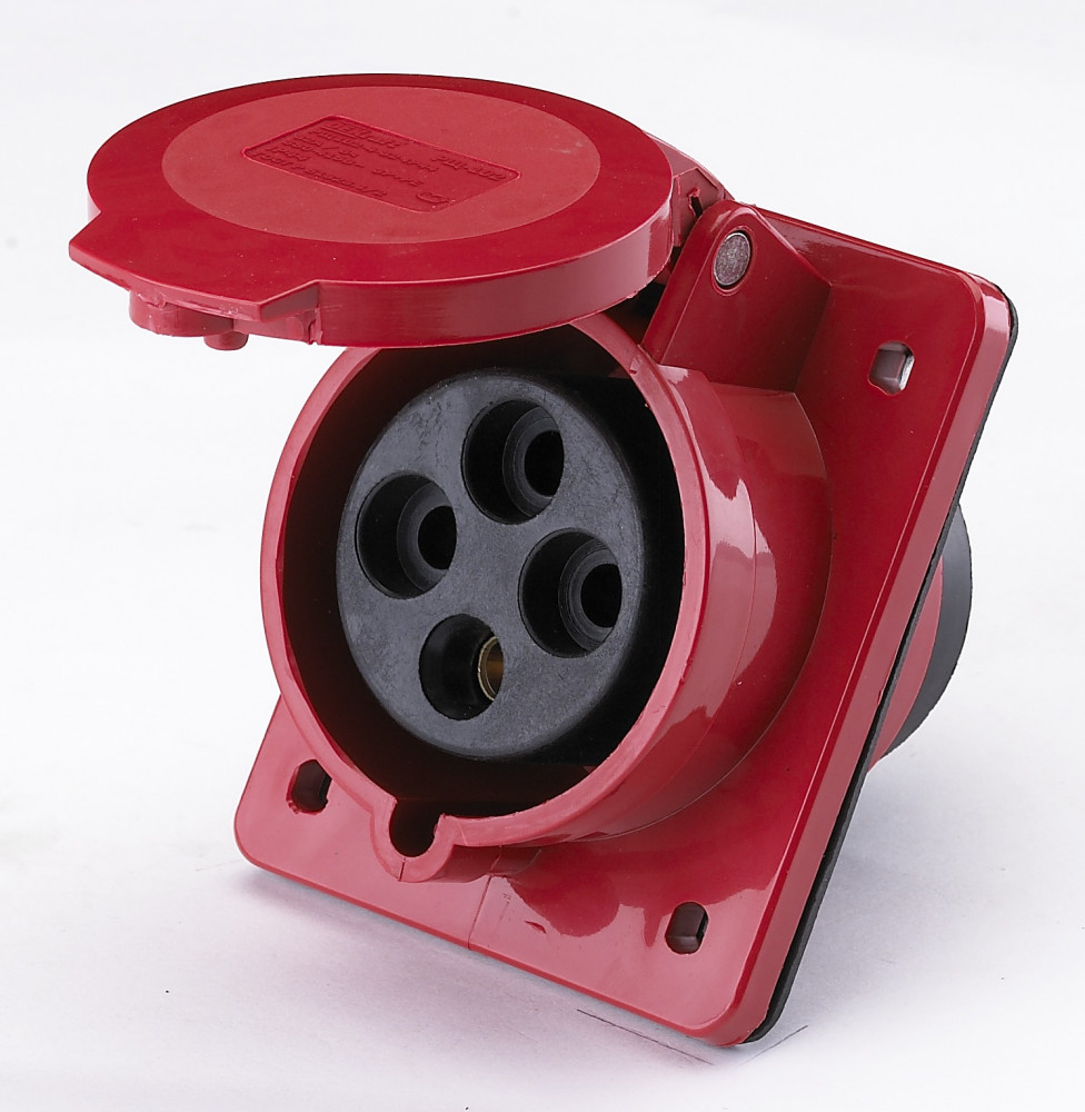 Розетка щитовая 424 3Р+РЕ 32А 380В IP44 РЩ-102