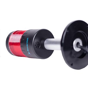 RAVENTEK PVO2-124F-R световая колонна ?64мм с зуммером 1 цвет красный прямое основание IP65