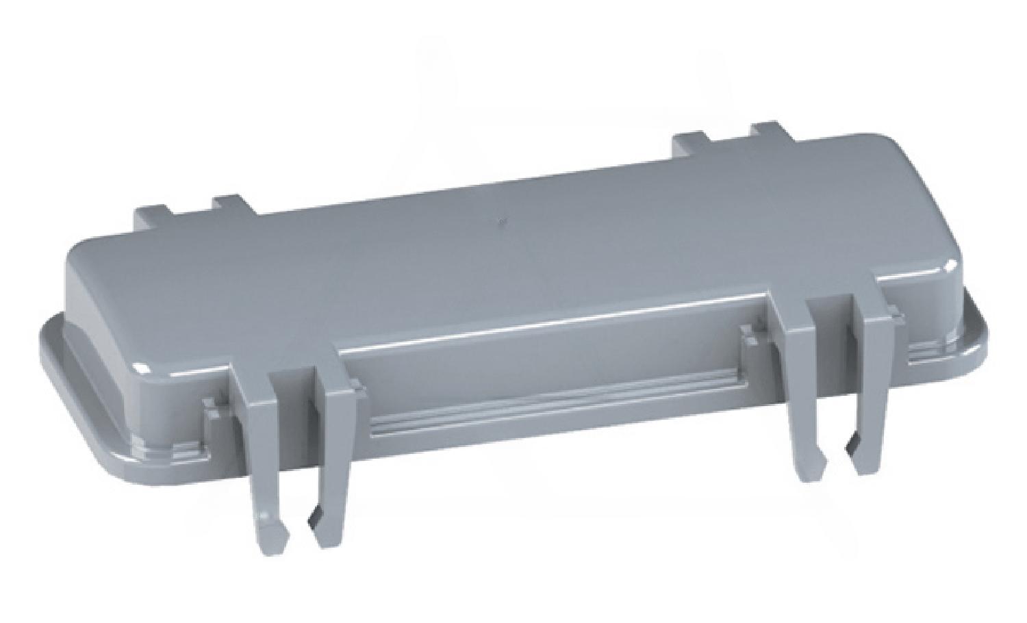 Крышка защитная кабельного корпуса разъема, размер H24B, пластик, RAL 7037