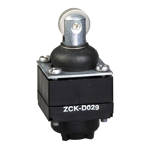 Limit switch head, Limit switches XC Standard, ZCKD, steel roller plunger with boot
