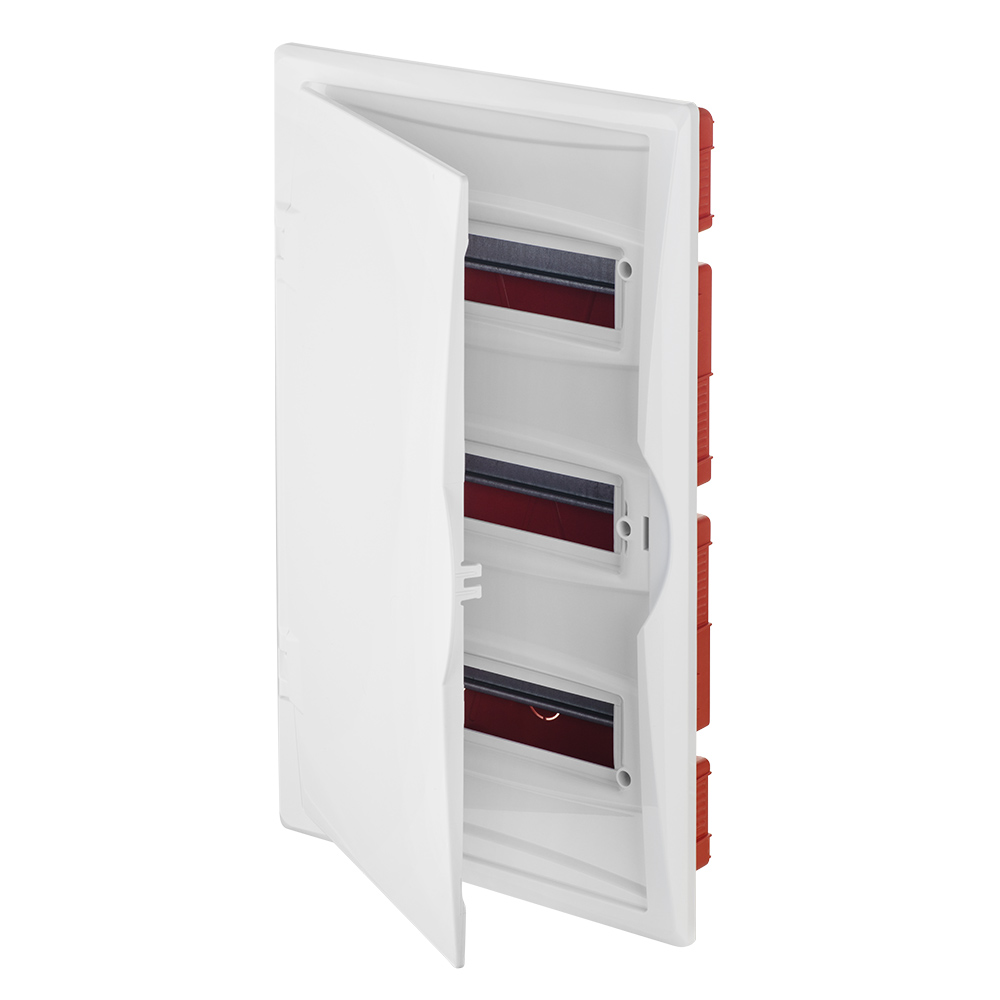 Щит встраив. ECO BOX 3x12M, N/PE 4x 2x16+7x10mm2, белая пласт. дверь, белый RAL9003, 560x350x102mm, IP40