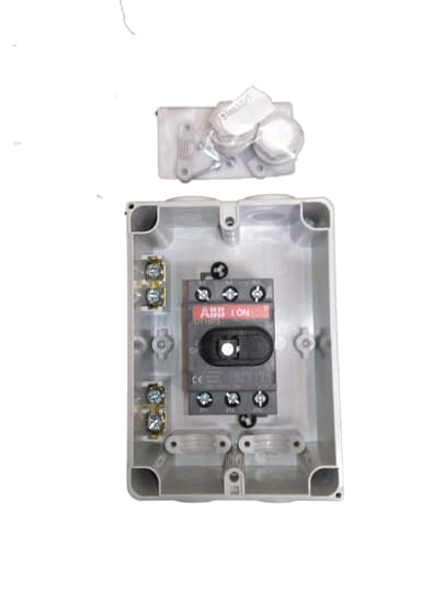 Рубильник в боксе OTP16B3M до 16A 3х-полюсный, резьба 4хМ20