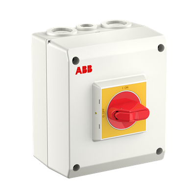 Предохранительный выключатель OTP16A6M 415V AC23 16A, 7.5kW вспомогательный контакт: 1NO+0NC,пласт. корпус. IP65 ( 1SCA022401R2200)