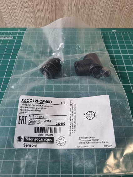 Угловой разъем "мама" M12 4pin