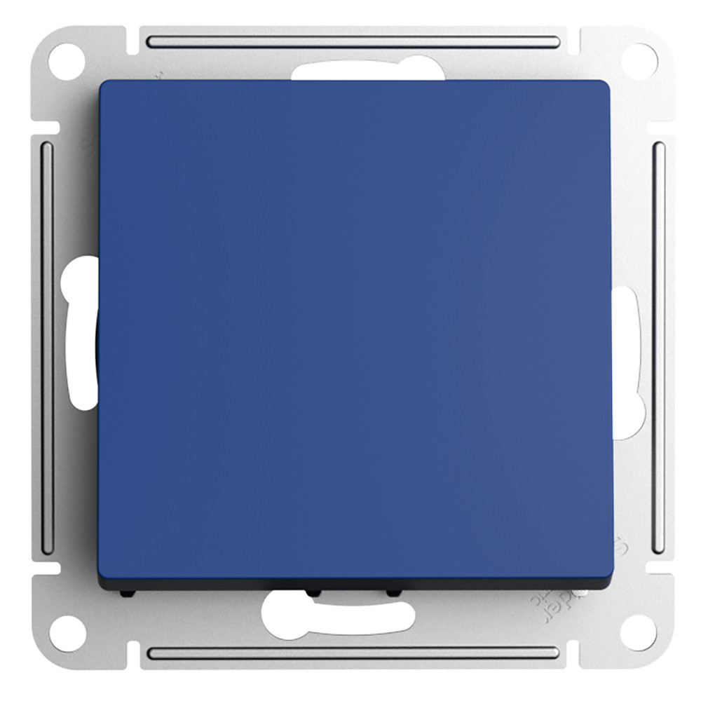 ATLASDESIGN 1-клавишный ВЫКЛЮЧАТЕЛЬ КНОПОЧНЫЙ, сх.1, 10А, механизм, АКВАМАРИН