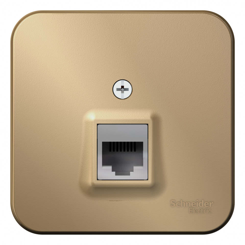 BLANCA О/У РОЗЕТКА компьютерная RJ45, кат.5E, ИЗОЛ.ПЛ.,  ТИТАН