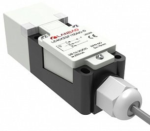 LANBAO LE40XZSN15LIUM-D индуктивный датчик 40х40х140мм, 10мм, 0-10В и 0-20мА, клеммы