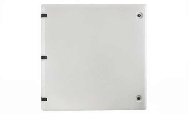 Щит навесной 900x900x140мм (ВxШxГ) из композитного (SMC) материала с монт. панелью 845x830мм, IP65