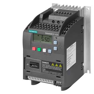 Преобразователь частоты SINAMICS V20 380-480 V 3 AC -15/+10% 47-63Hz rated power 2.2 kW with 150% overload for 60 sec. Integrated filter C3 I/O: 4 DI, 2 DO,2 AI, 1 AQ fieldbus: USS/MODBUS RTU with built-in BOP protection: IP20/ UL open s6SL3210-5BE22-2CV0