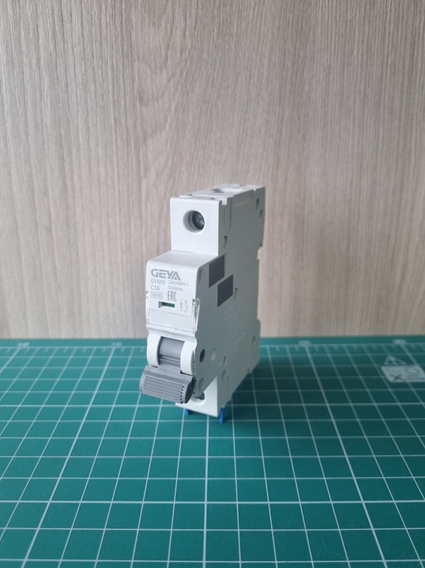 Авт. выключатель GYM9-1P-16C, 1P, 16A, хар-ка C, 6kA, 1M