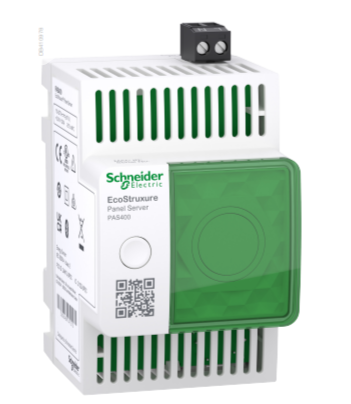 Коммуникационный шлюз Schneider Electric EcoStruxure Panel Server Entry PAS400, сбор данных со щита, DIN-рейка