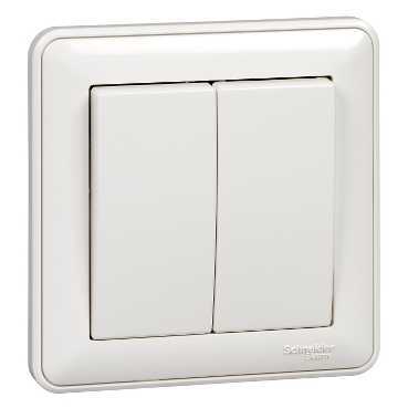 W59 2-клавишный ВЫКЛЮЧАТЕЛЬ, сх.5, 10АХ, в сборе, БЕЛЫЙ