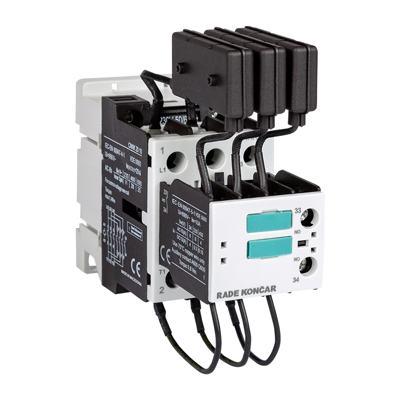 Контактор CNNK 20 10N 230V 50/60Hz, 3P, 29A, 20kVAr(400VAC по AC6-b), 230V50/60Hz, 1NO