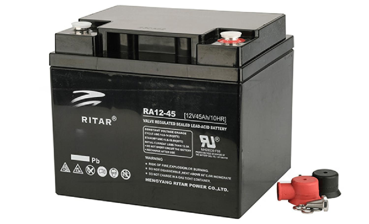 Батарея аккумуляторная Ritar RA12-45, F11(M6), 12V/45Ah, 169x198x166 HxLxW, 12.5kg, 12 лет