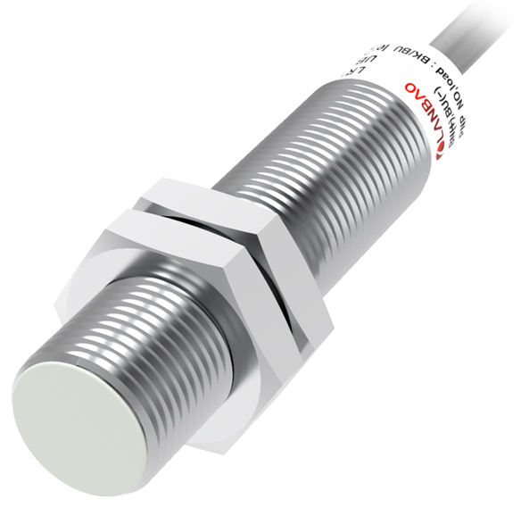 LANBAO LR12XBF02DPOW1 индуктивный датчик M12x63мм PNP NO Sn=2мм -40...70°С кабель 2м