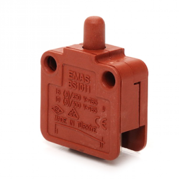 Мини-выключатель, привод пластиковый плунжер (1НЗ, мгновенное действие), пластиковый корпус (250В AC, 16А), IP50 BS1011