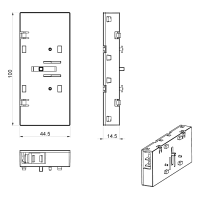 Вспомогательный контакт для KU 100-800A KATKO 1NO/1NC, боковой монтаж 6419410 300022 (1.V160KU)