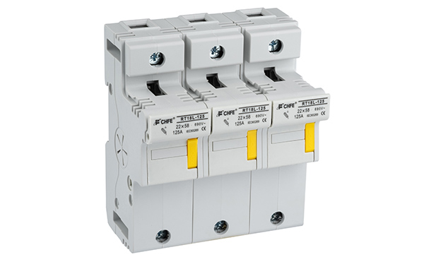 Держатель вставок плавких цилиндр., 3P, 125A, 690VAC, 22x58mm, 6M