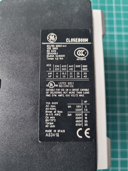 Контактор 4P (2NO+2NC) 40A AC-3 CL05EB00MN кат. с электр. модулем 220-250V AC /DC 