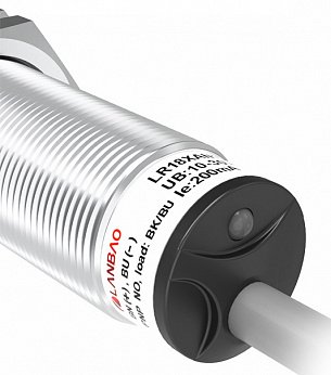 LANBAO LR18XCF05SBC индуктивный датчик М18х61,5мм 2-х проводной AC/DC NC Sn=5мм кабель 2м