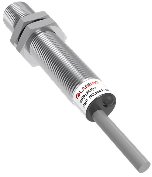 LANBAO LR12XGBF04DPOW1 Датчик индуктивный, М12, Sn 4 мм, заподлицо, нерж корпус, -40...+70С, кабель