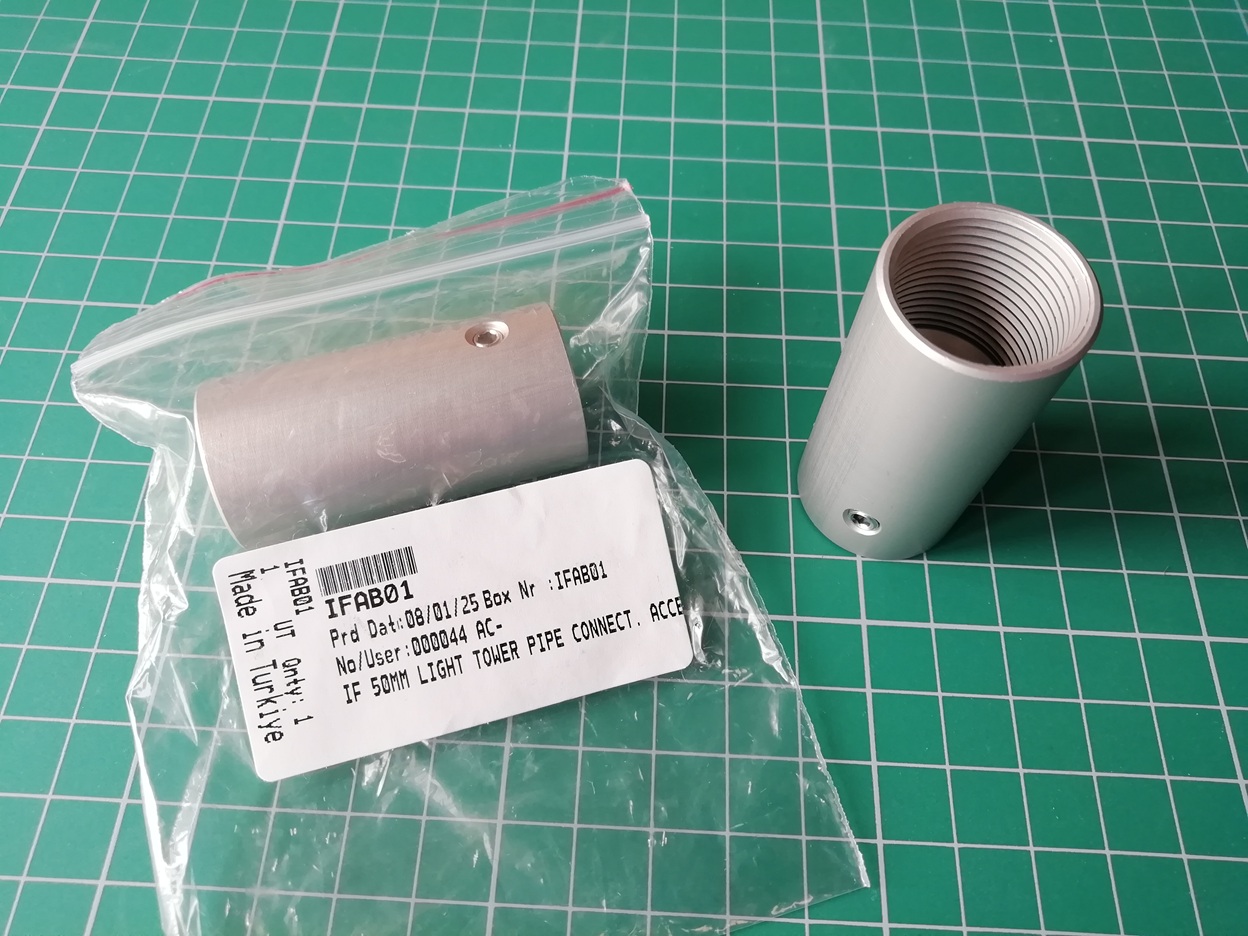 Соединительная муфта 50мм, для сигнальных колонн серии IF, алюминий