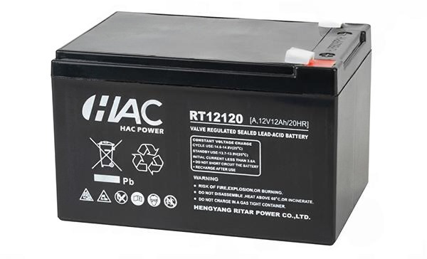 Батарея аккумуляторная HAC RT12120A, F2, 12V/12Ah, 151х98х95(101) ДхШхВ, 3.15 кг, 6-8 лет (стикерованный)