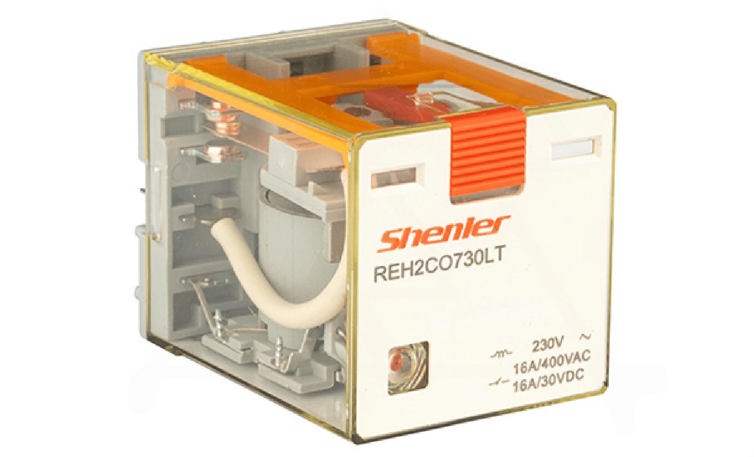 Реле REH2CO730LT, 2CO, 16A(400VAC/30VDC), 230VAC, мех. индикация, тест-кнопка, LED