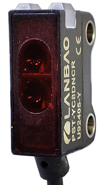 LANBAO PST-TC50DV оптический датчик 14,5x8,8x21,8мм Sn=500мм (T-тип) кабель 2м/ передатчик